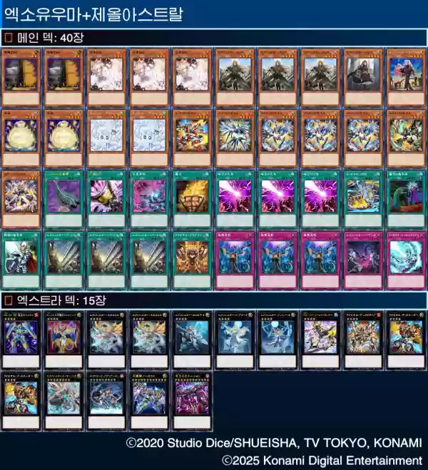 다시 돌아온 엑소제올 2026년 덱리 - 유희왕