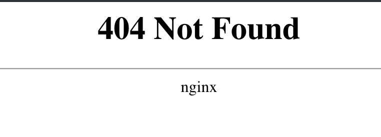 Nginx 404 에러 페이지 리다이렉트